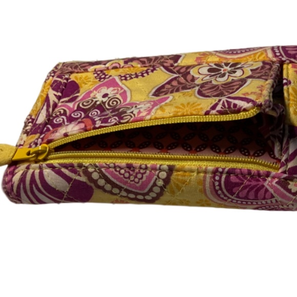 Vera Bradley Bali Gold Print Tri-Fold Wallet - Picture 5 of 7